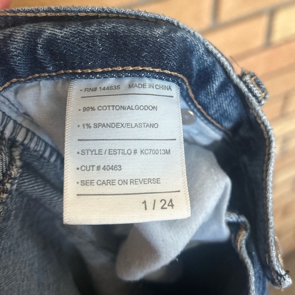 KanCan Mordekaiser High Rise Dad Jeans Straight Leg Distressed Women’s Size 24 - Picture 5 of 6